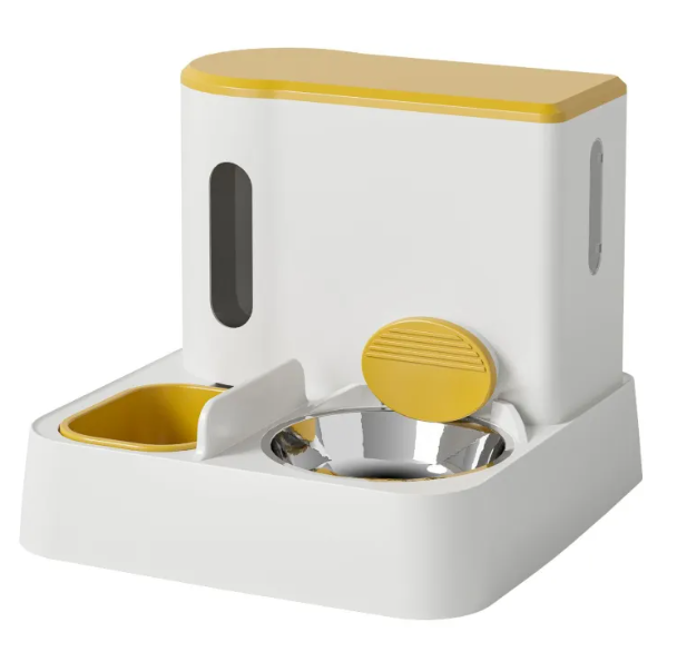 Automatic Cat Feeder & Water Dispenser with Dual Bowl