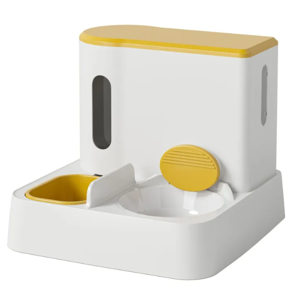 Automatic Cat Feeder & Water Dispenser with Dual Bowl