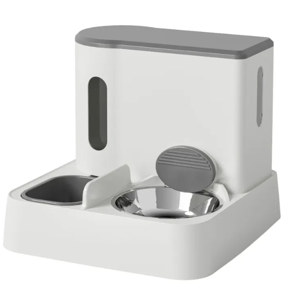 Automatic Cat Feeder & Water Dispenser with Dual Bowl