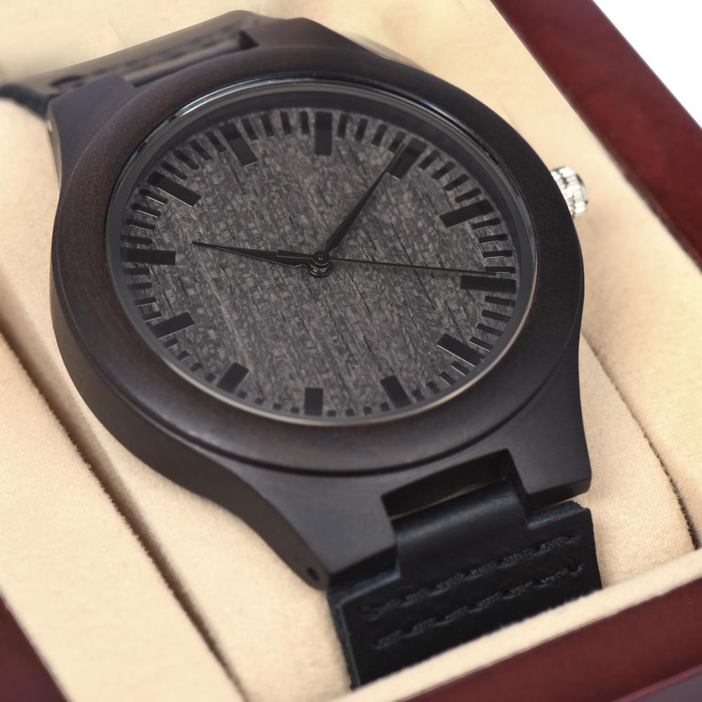 For the Man Who Deserves More Than Just Another Gift — Handcrafted Sandalwood Watch in Luxury Gift Box