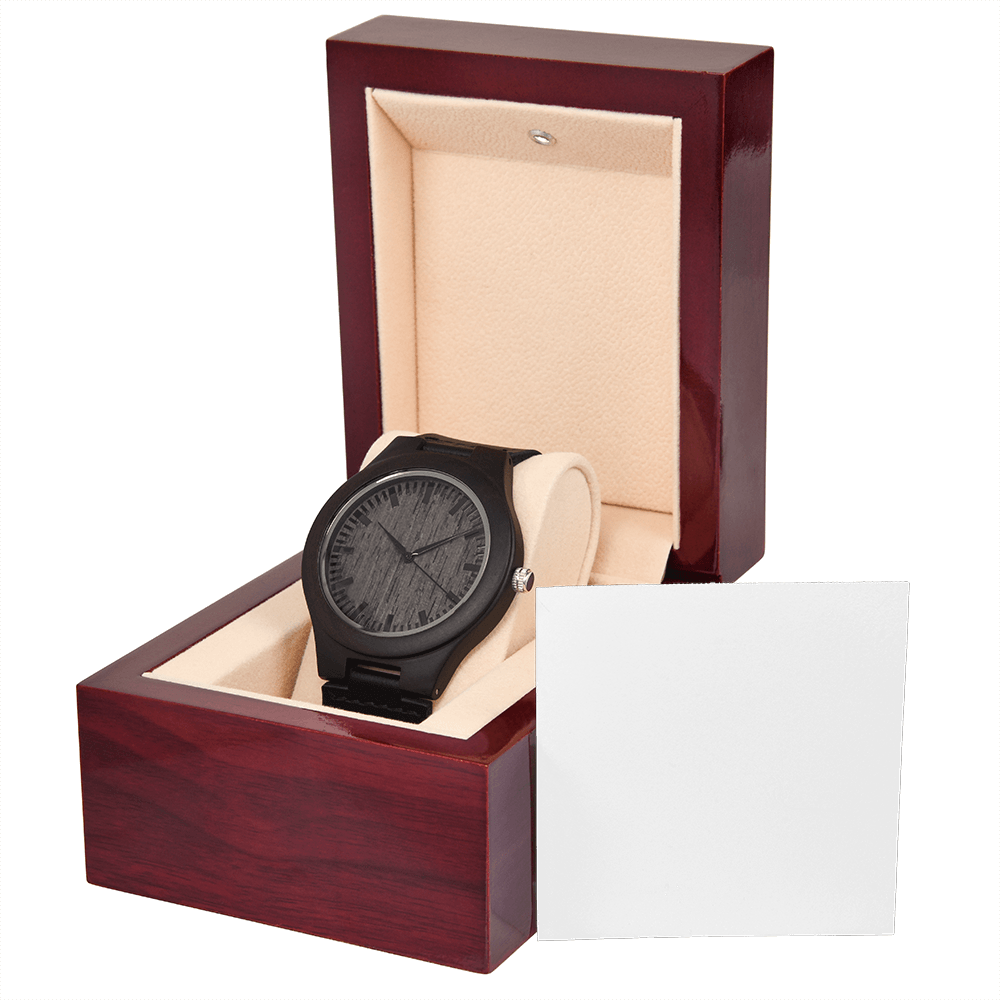 For the Man Who Deserves More Than Just Another Gift — Handcrafted Sandalwood Watch in Luxury Gift Box