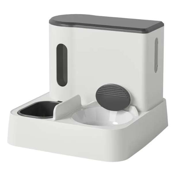 Automatic Cat Feeder & Water Dispenser with Dual Bowl