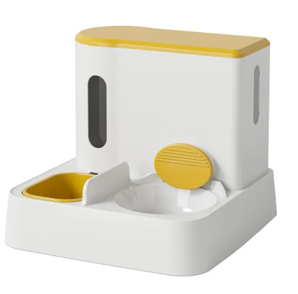 Automatic Cat Feeder & Water Dispenser with Dual Bowl