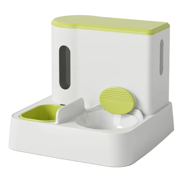 Automatic Cat Feeder & Water Dispenser with Dual Bowl