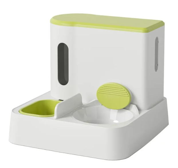 Automatic Cat Feeder & Water Dispenser with Dual Bowl